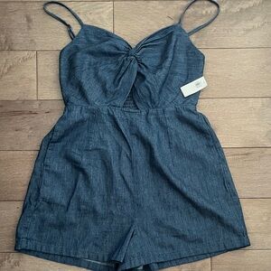Old Navy Blue Denim Jumpsuit